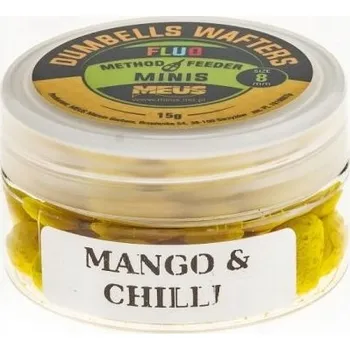 Boilies ČINKY MEUS WAFTERS FLUO 8mm MINIS MANGO CHILLI
