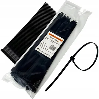 Stahovací páska Stahovací pásky kabelové Stahovací Pásky UV odolné, silné, 100 ks, 3,6 x 250 mm, černé