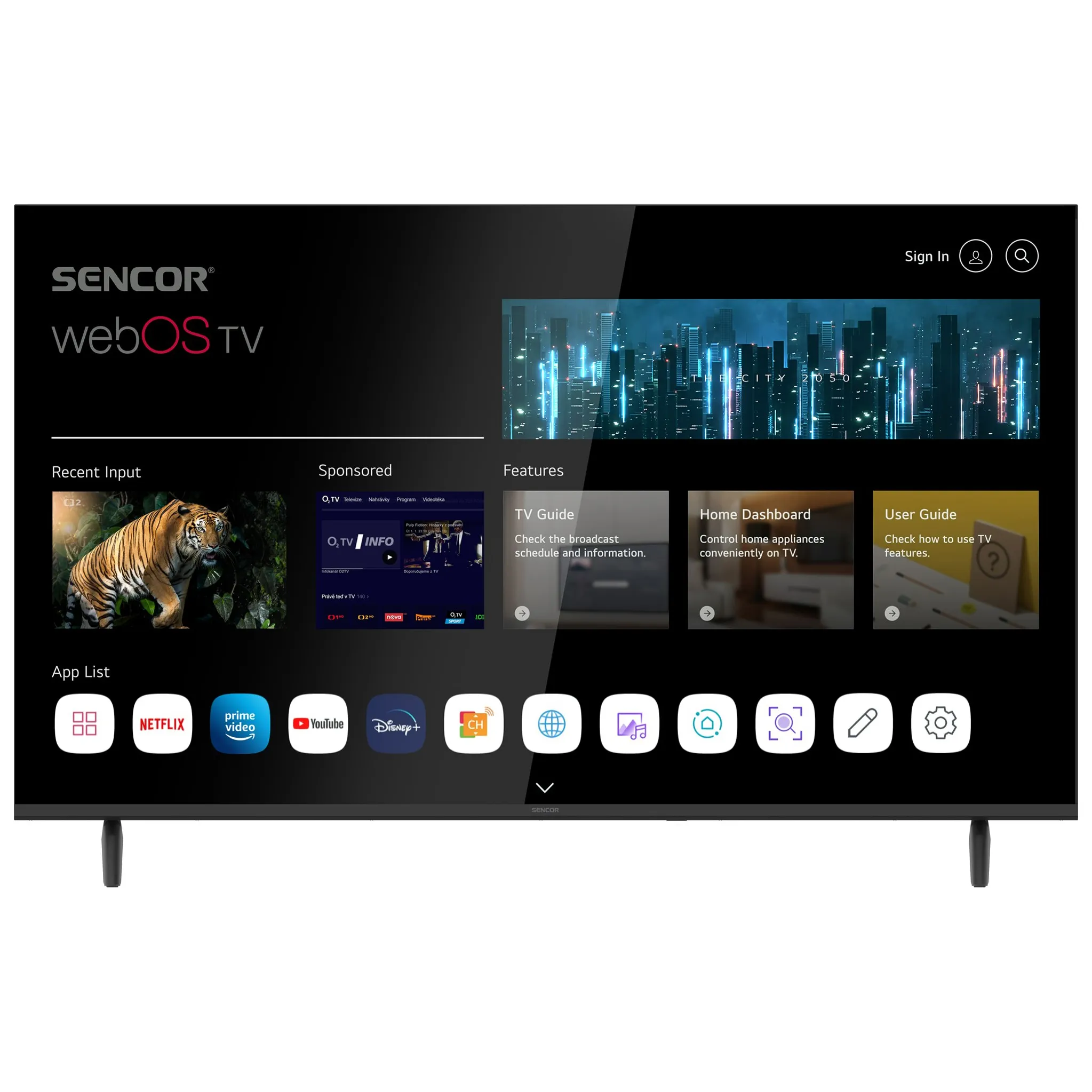 Fotografie 1 - Televizor Sencor 43" Smart TV (SLE 43US803B)