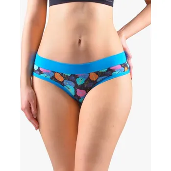 Dámská móda GINA dámské kalhotky francouzské, šité, bokové, s potiskem Disco XVII 14151P - dunaj atlantic - 34/36