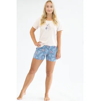 Dámské pyžamo Dámské pyžamo krátké - fruktóza pomnenková - XL