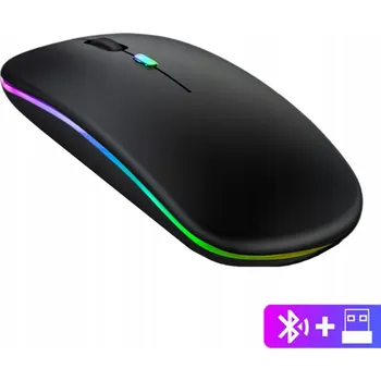 Myš Tichá bezdrátová myš s RGB podsvícením USB bluetooth LTC M300