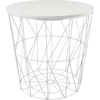 Konferenční stolek Odkládací stolek Industrial I, ø 39 × 38,5 cm, MDF, ocel 778071-1