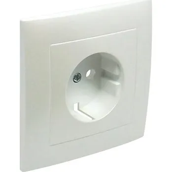 ELKO EP 90902 TGE - ledová Rámeček + kryt zásuvky Schuko 90902TGE