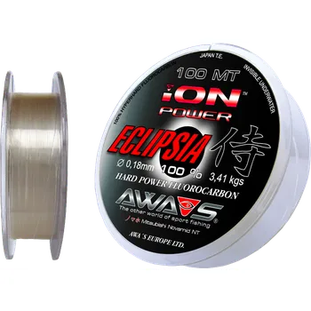 Rybářský vlasec Vlasec AWA-S Ion Power Eclipsia Hard Power Fluorocarbon 0,220Mm 100Mt