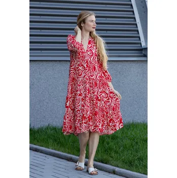 Dámské šaty Only dámské šaty Milana se vzorem červené Velikost: M
