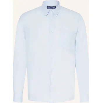 Vilebrequin Pánská Lněné Košile Regular Fit, tmavě modrá, 40