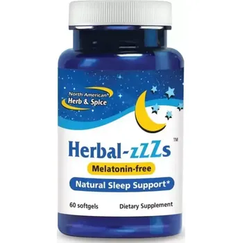Přípravek na podporu paměti a spánku North American Herb & Spice Herbal zzZs bez melatoninu 60 cps.