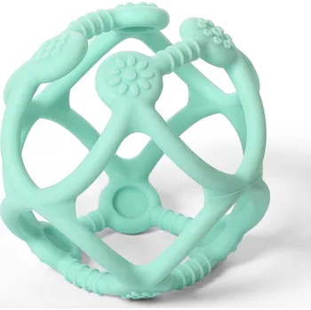 BabyOno silikonové kousátko ORTHO - tyrkysová