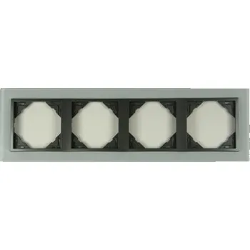 ELKO EP 90940 TCS - sklo / šedá TCS - sklo / šedá 4 rámeček, CRYSTAL (sklo) 90940TCS