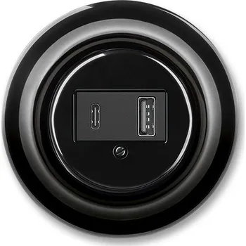 Elektrická zásuvka ABB Přístroj nabíjecí USB-A + USB-C 5014K-C00399 N