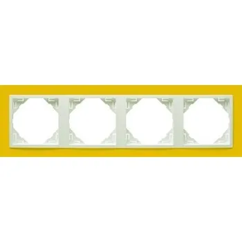 ELKO EP 90940 TRG žlutá / ledová 4-rámeček žlutá, mezirámeček ledová 90940TRG