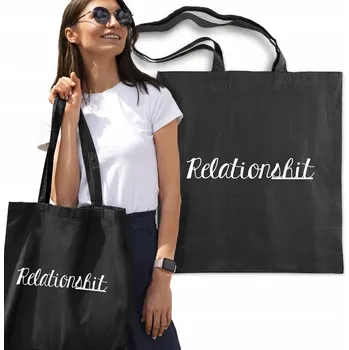 Nákupní taška Látková taška 42 x 38 cm černá