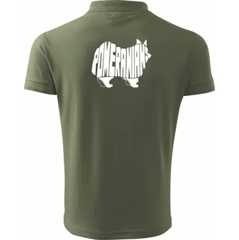 Pánská košile Německý špic - Polokošile pánská Pique Polo 203 - 5XL ( Khaki )