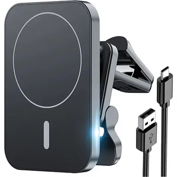 INDUKČNÍ NABÍJEČKA QI DRŽÁK DO AUTA MAGSAFE PRO IPHONE 15W Koanni