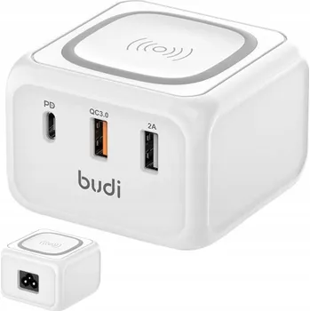 BEZDRÁTOVÁ NABÍJEČKA + 1x USB-C, 2x USB-A QC3.0/PD18W
