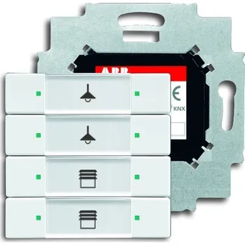 vypínač ABB Prvek ovládací 4násobný se sběrnicovou spojkou 2CKA006117A0200