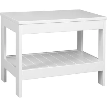 Koupelnový nábytek Aqualine ETIDE policový regál nízký 61x45x36 cm, bílá mat