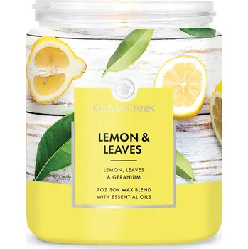 Svíčka Goose Creek Candle svíčka Lemon & Leaves, 198 g