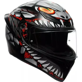 Helma na motorku AGV přilba K-1 S Lyzard matt black/grey/red - M