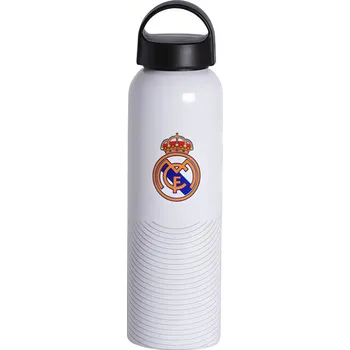 Real Madrid FC Láhev Real Madrid FC, bílá, hliník, 600 ml