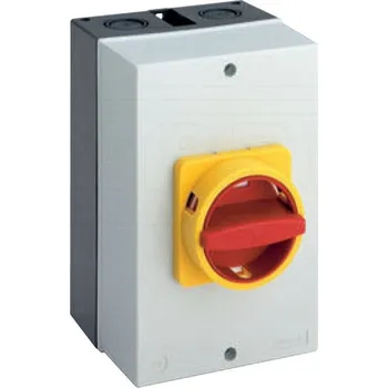 vypínač SÄLZER Spínač 63A/3P 0-1 IP65 žluto/rudá WPR11623