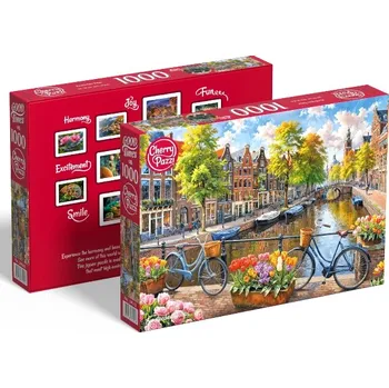 Puzzle Puzzle 1000 dílků, Cherry Pazzi, Amsterdam a tulipány