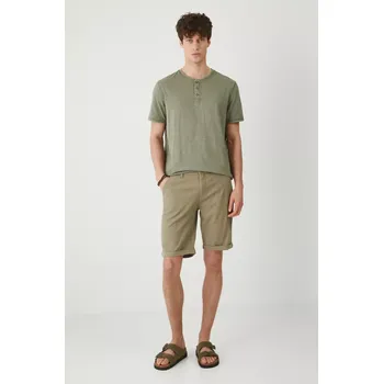 Pánské kraťasy Šortky s příměsí lnu Medicine RS25.SZM902 zelená 81M, vel. XL