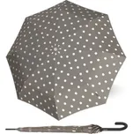 Knirps KNIRPS T.760 DOT ART TAUPE - elegantní holový vystřelovací deštník