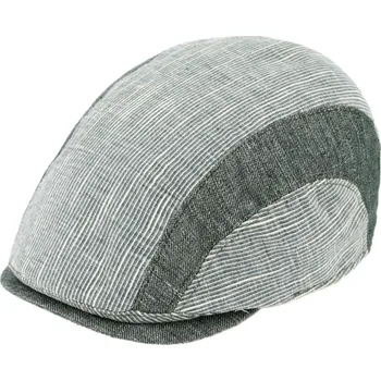 Čepice Fiebig - Headwear since 1903 Pánská letní zelená bekovka s jemným proužkem - Fiebig since 1903 Velikost: 60 cm