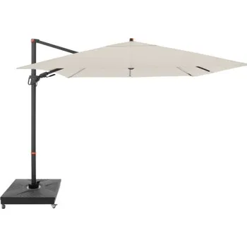 Stínicí technika Doppler myZone 280 x 280 cm - výkyvný zahradní slunečník s boční tyčí : Desén látky - 820