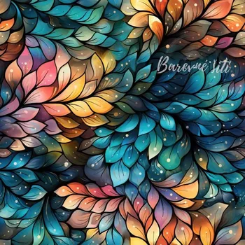 Úplet, Lístečky a tečky (E) (Top kvalitní úplet Bella digitisk)