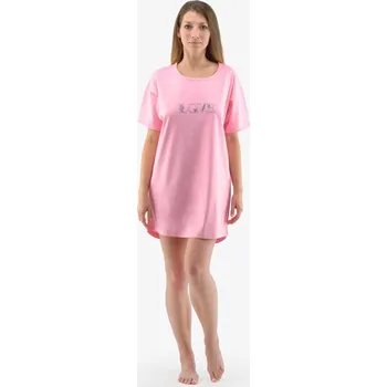 Dámská noční košile Maxitriko pyžamové - magnolie petrolejová - XL