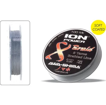 Pletená šňůra AWA-S Ion Power 8 Braid Dyneema 100% 0,16Mm 300M