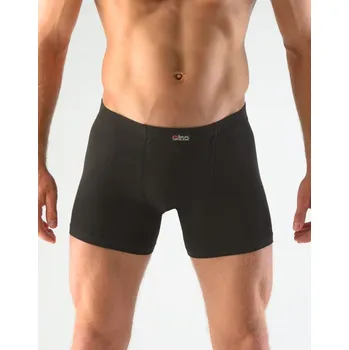 Boxerky Pánské boxerky s delší nohavičkou - černá - 50/52