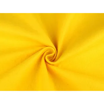 Galanterie Filc / plsť METRÁŽ - tloušťka 1,4 mm - 21 (XH72) žlutá žloutková