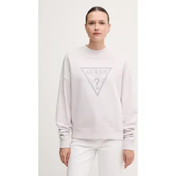 Dámská mikina Bavlněná mikina Guess Originals W5GQ03.K68I4 fialová 94X, vel. S