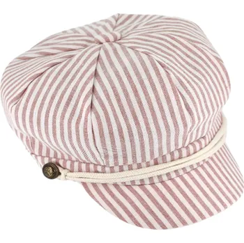 Čepice Fiebig - Headwear since 1903 Dámská červená letní bavlněná bekovka Velikost: 57 cm (M)