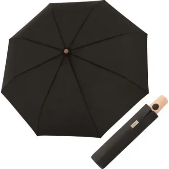 Doppler NATURE MAGIC Simple Black FSC® - dámský EKO deštník