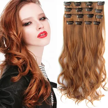 Příčesek Clip in sada STANDARD vlnitá - odstín 30