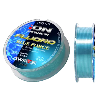Rybářský vlasec Vlasec AWA-S Ion Power Fluoro Blue Force 0,286Mm 150Mt
