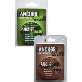 Pletená šňůra ESP Anchor Braid 20lb 10m Gravel Brown