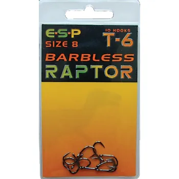 Rybářský háček Háčky ESP Bez Protihrotu Raptor T6 Sz6