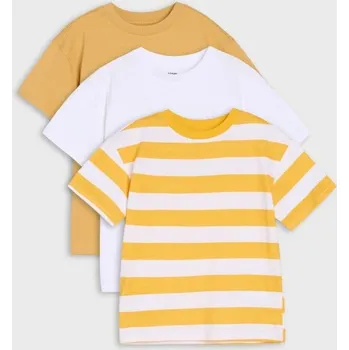 Chlapecké tričko Sinsay - Sada 3 triček - žlutá - 826EY-11X - 826EY-11X-104