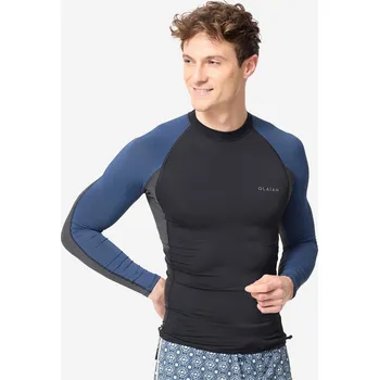 DECATHLON Pánské tričko s dlouhým rukávem s UV ochranou 500 XS MODRÁ|ČERNÁ|ŠEDÁ