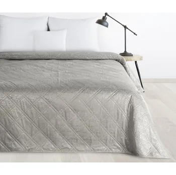 Přehoz na lůžko Sametový přehoz na postel LUIZ s lesklým vzorem - stříbrný Rozměr přehozu (šířka x délka): 170x210cm