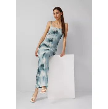 Dámské šaty s.Oliver dámské maxi šaty šedo/zelené Velikost: S