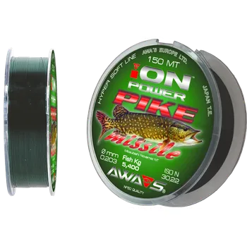 Rybářský vlasec Vlasec AWA-S Ion Power Pike Missile 0,181Mm 150Mt