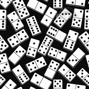 Úplet, Černobílé domino (E) (Top kvalitní úplet Bella digitisk)