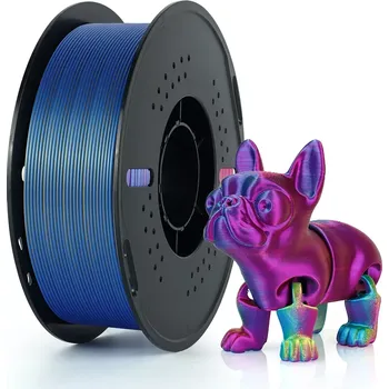 Filament Kingroon PLA TRI COLOR 1,75 mm 1 kg | Zlatá/Fialová/Modrá (Kingroon Filament / Tisková struna PLA DUAL COLOR 1,75 mm 1 kg | Zlatá/Fialová/Modrá)